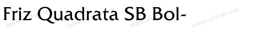 Friz Quadrata SB Bol字体转换